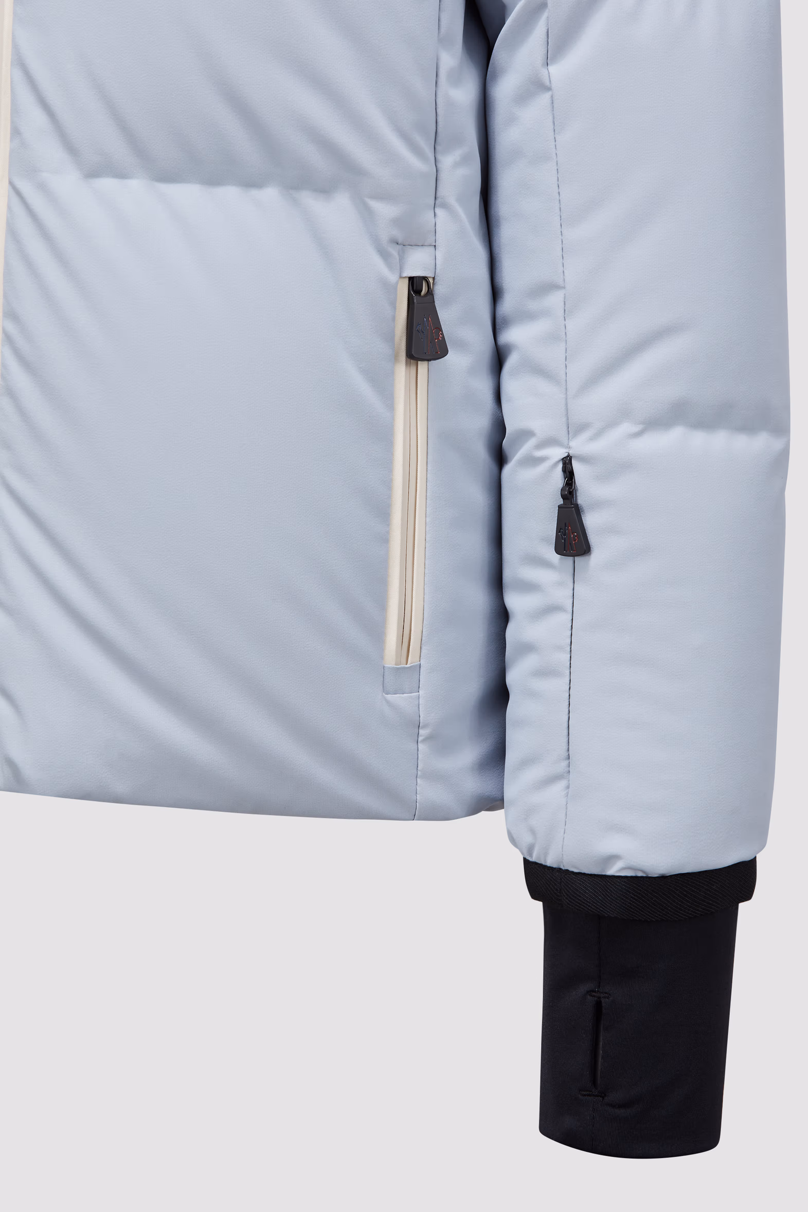 Stennes Hooded Down Jacket Girl Light Blue Moncler 4